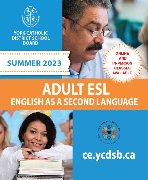 English as a Second Language (ESL) YCDSB Continuing Education
